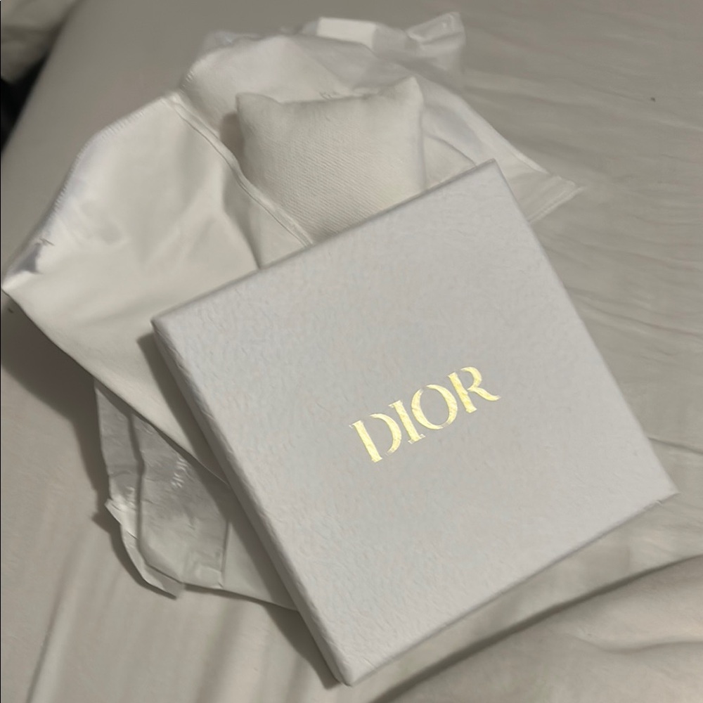 Dior White and Gold Accessory Box